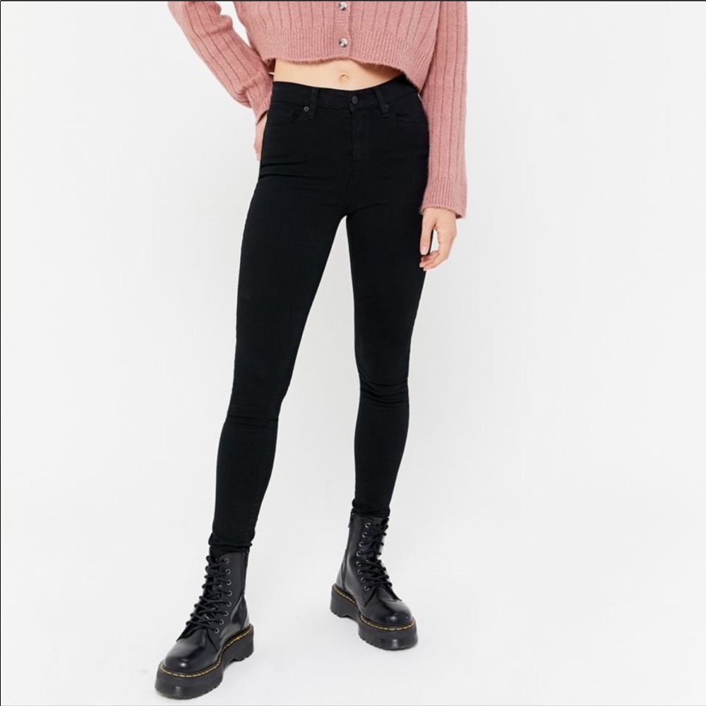 Bdg black high waisted skinny jeans